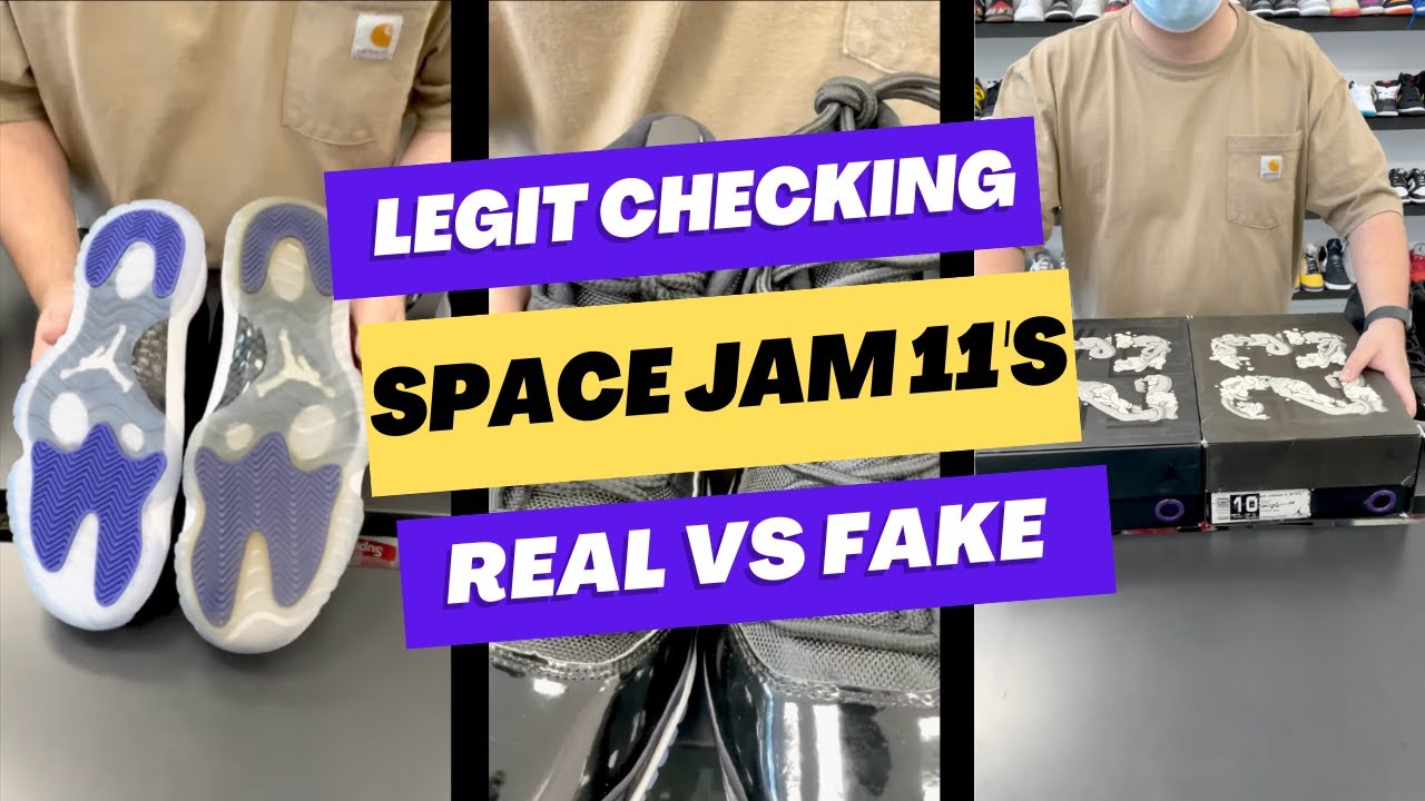 Air Jordan 11 Retro Space Jam (2016) Legit Check Real vs Fake Comparison How to Authenticate
