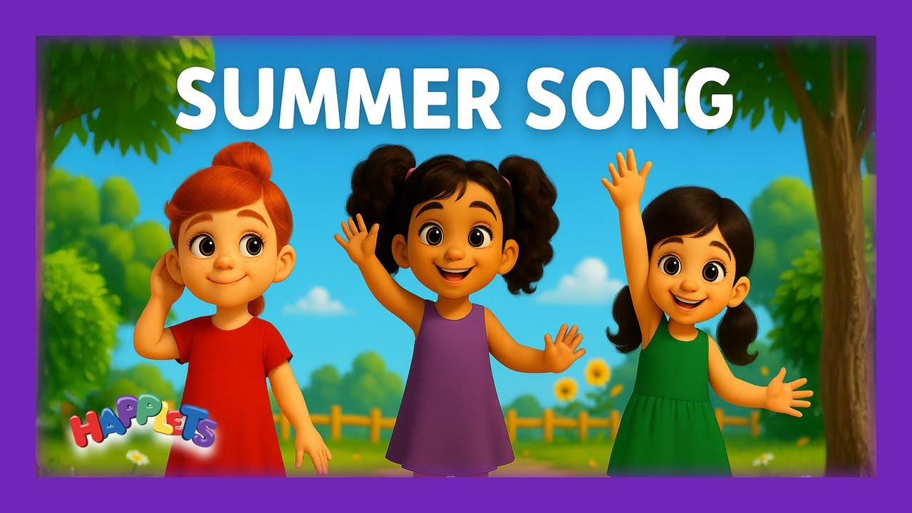☀️ Summer Song for Kids | Fun Learning with the Happlets 🌻🎵