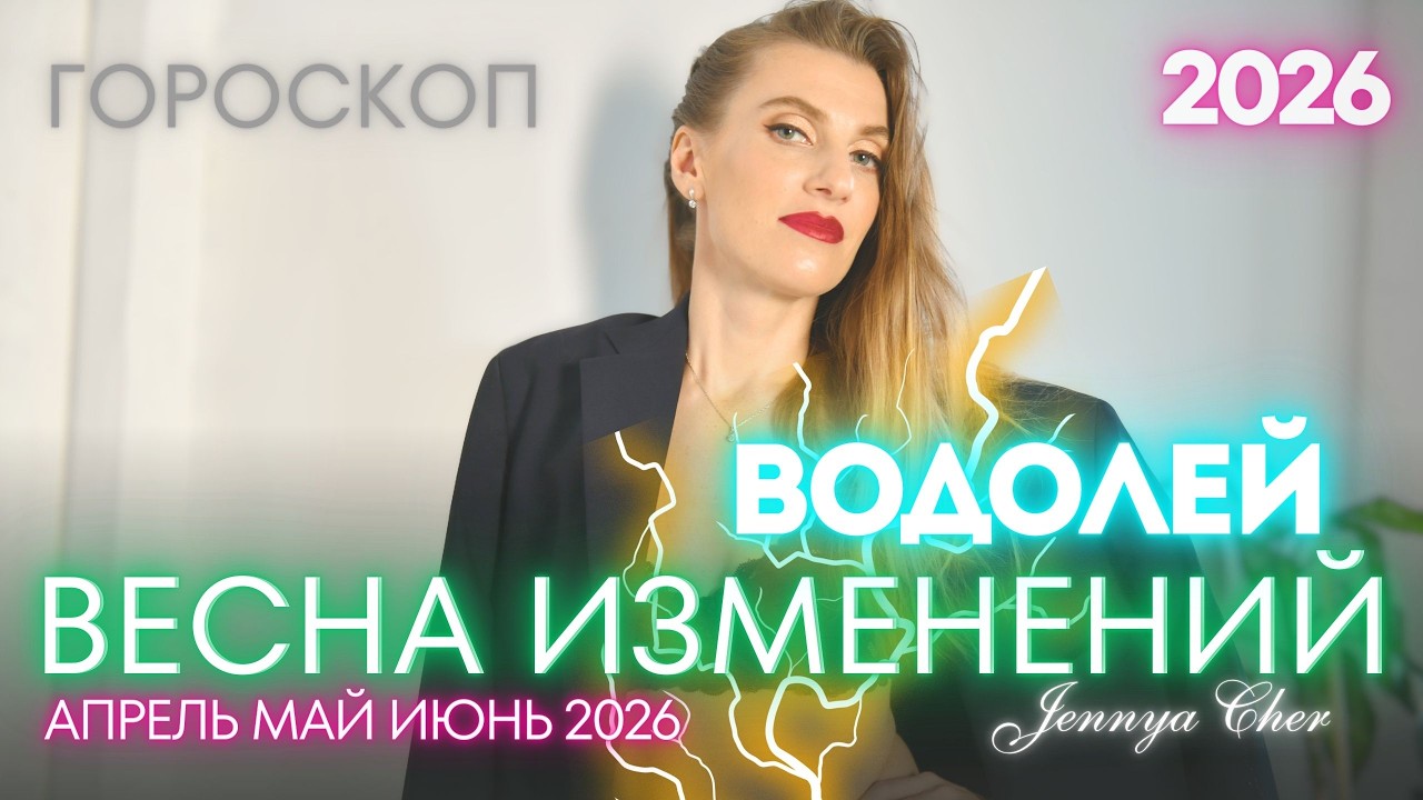 ВОДОЛЕЙ Гороскоп - ВЕСНА ИЗМЕНЕНИЙ - Апрель май июнь 2026 года 🔥