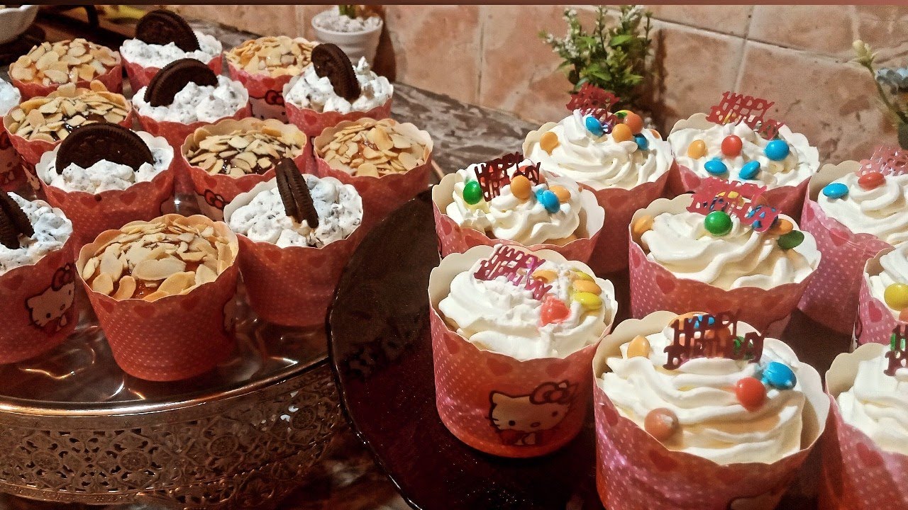 كاب كيك رخاص سهلييين والمنظر والمذاق يا سلااااام غتوليو مدمنين عليهم غير جربوهم cupcakes