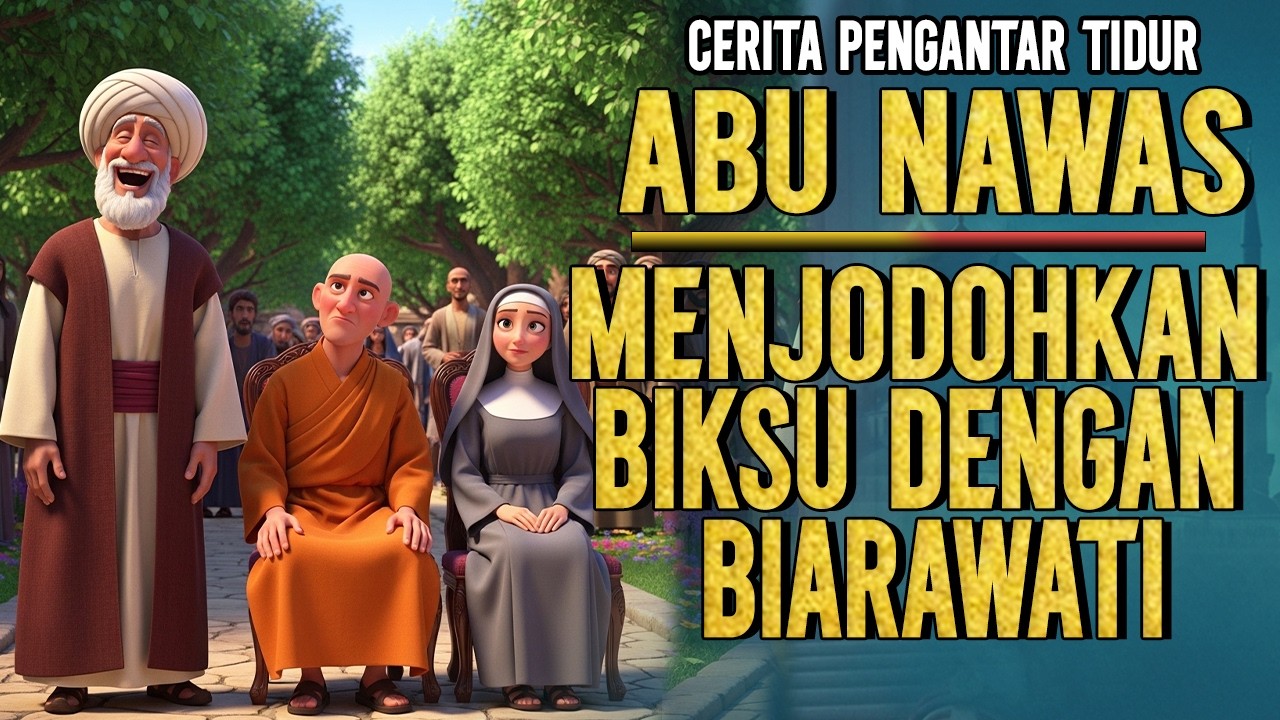 ABU NAWAS MEMBUAT BIKSU  DAN BIARAWATI JATUH CINTA || DONGENG SEBELUM TIDUR