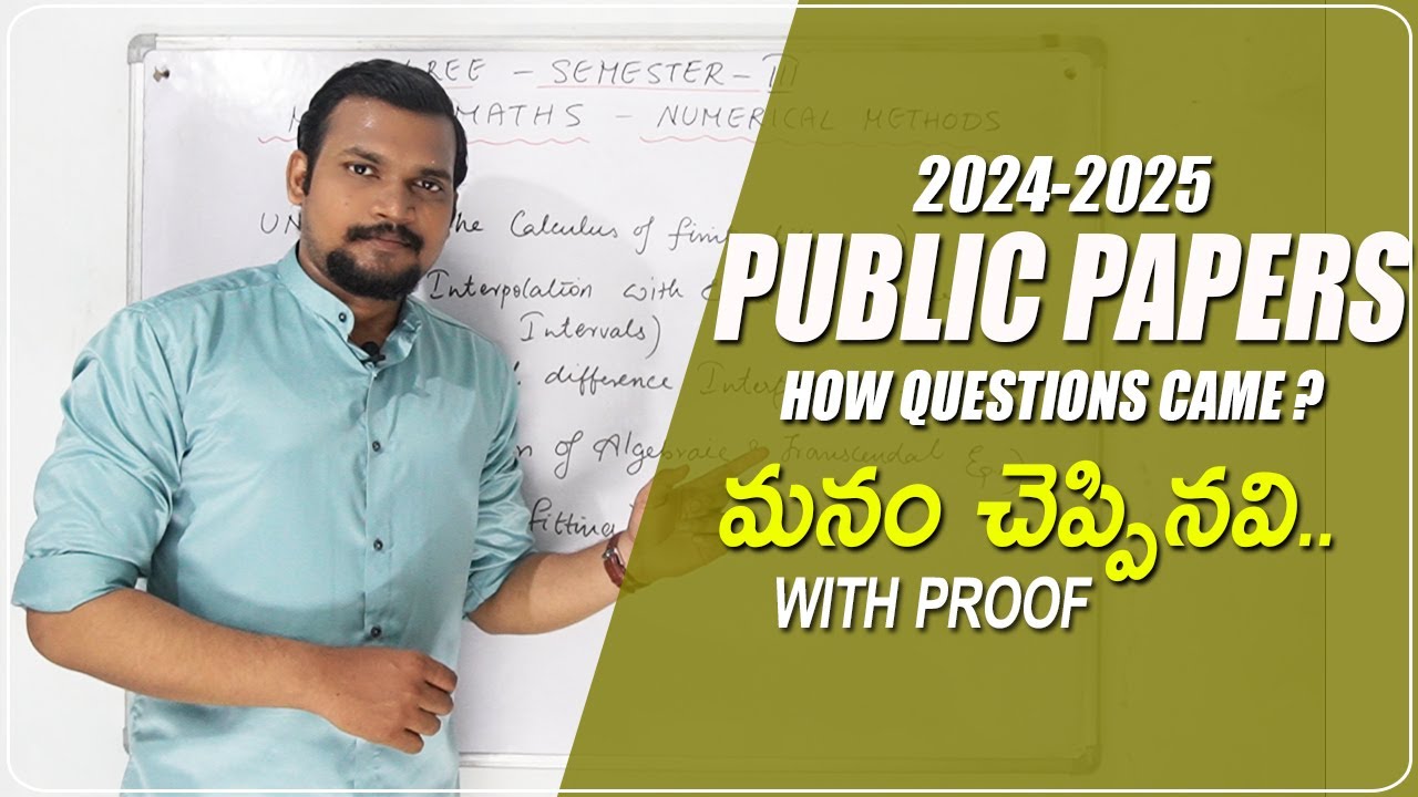Degree Semester Exams Question papers - Public - 2024-25