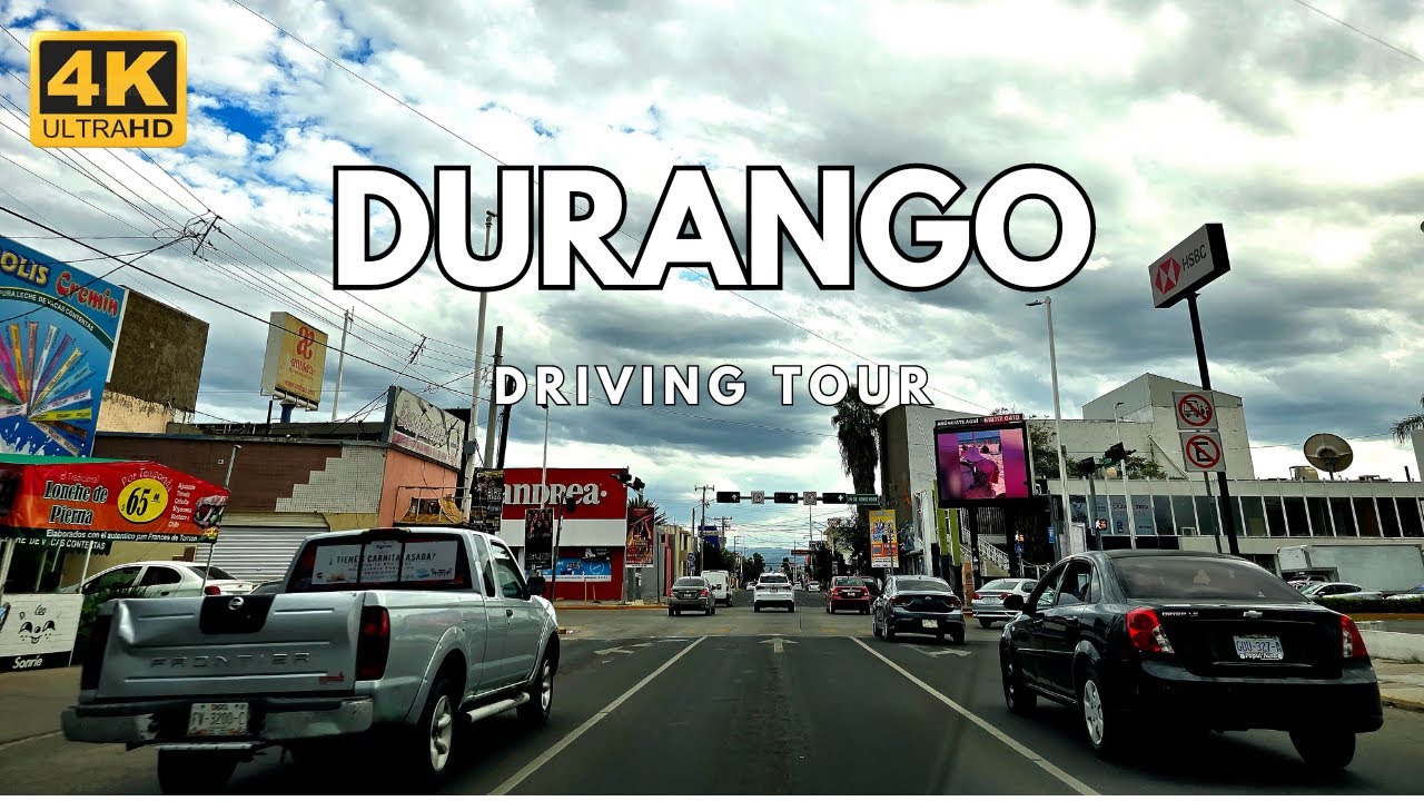 Durango 4K | Sunset - Cloudy Day | Manejando por la Ciudad