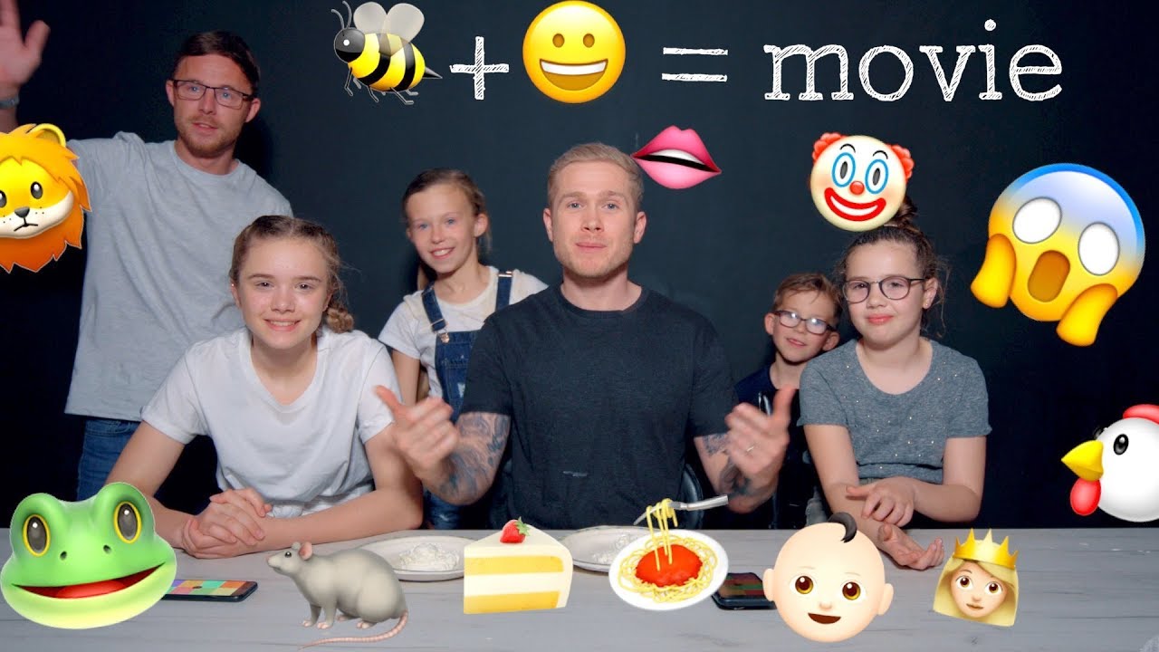 KIDS PIE THEIR DADS IN THE FACE - THE EMOJI GAME - PART 2