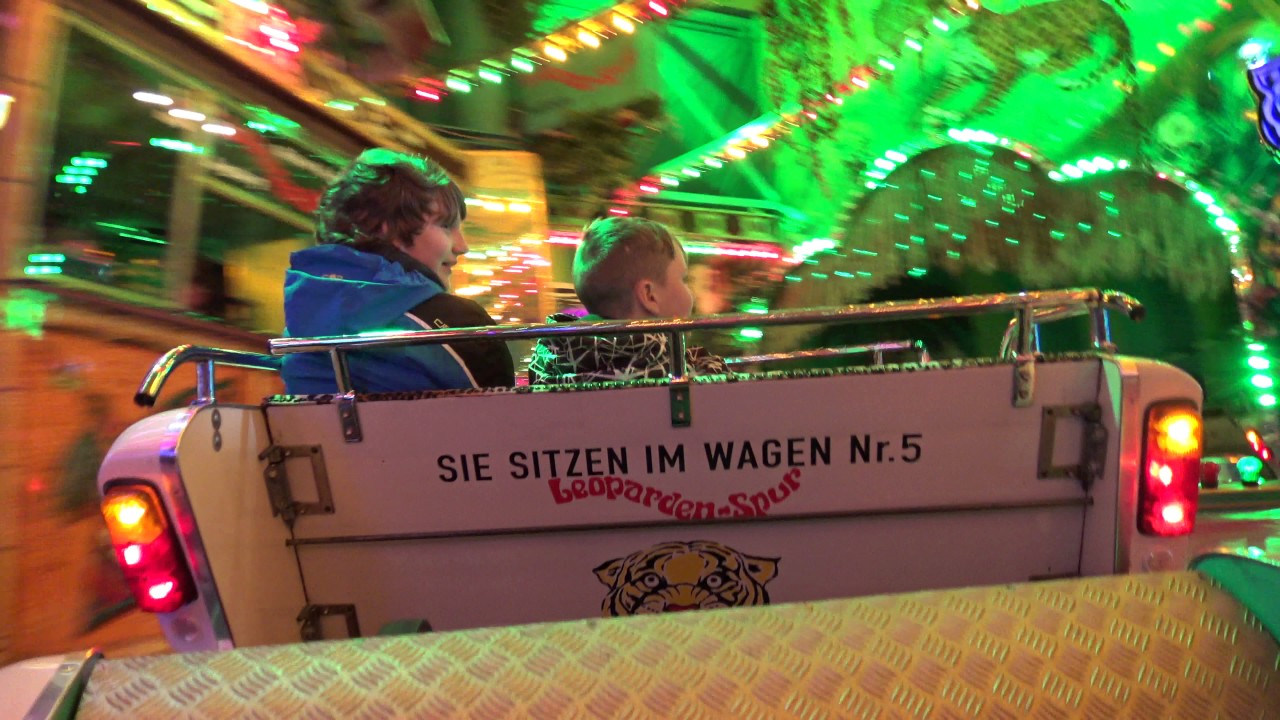 [Rückwärtsfahrt] - Leoparden Spur (Heindel) - Innenfahrt/Onride [Augsburg - Osterplärrer 2017]