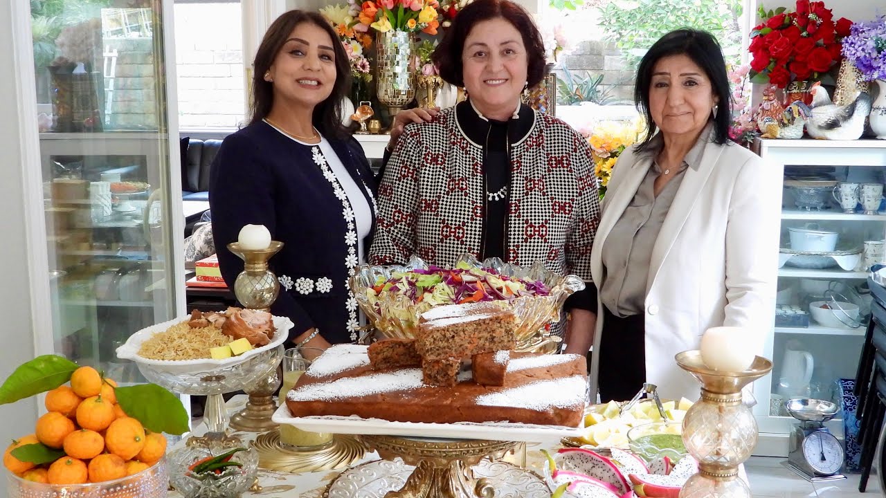 Afghan-Style Thanksgiving Feast - فیل مرغ (بوقلمون)پلو جانانه، کیک زردک وتهیه قروت