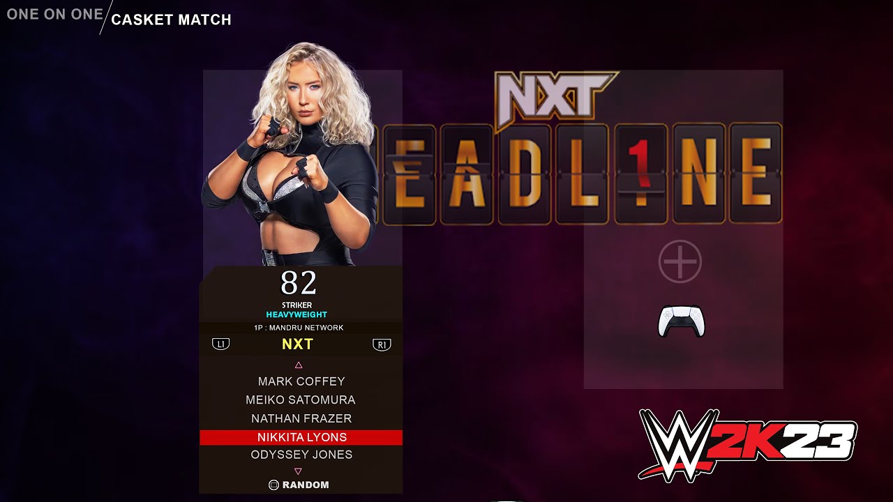 WWE 2K23 New NXT ROSTER For PS5 and PS4 Wish-list