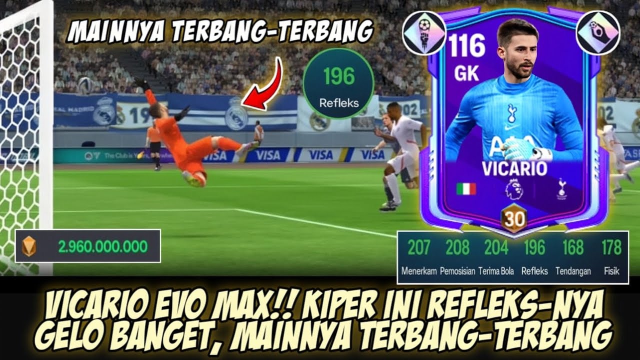 VICARIO EVO MAXX!! Refleksnya Gacor banget, Main Terbang-terbang‼️- FC MOBILE