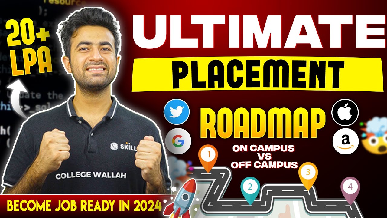Get a Job This Year!! Ultimate Placement Roadmap 2024 | ON Campus and OFF Campus