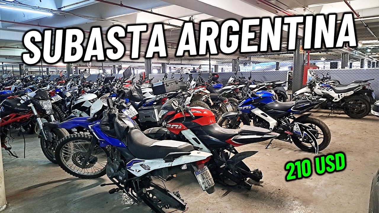 +100 MOTOS SUBASTADAS al MES en ARGENTINA 2024   #motovlog