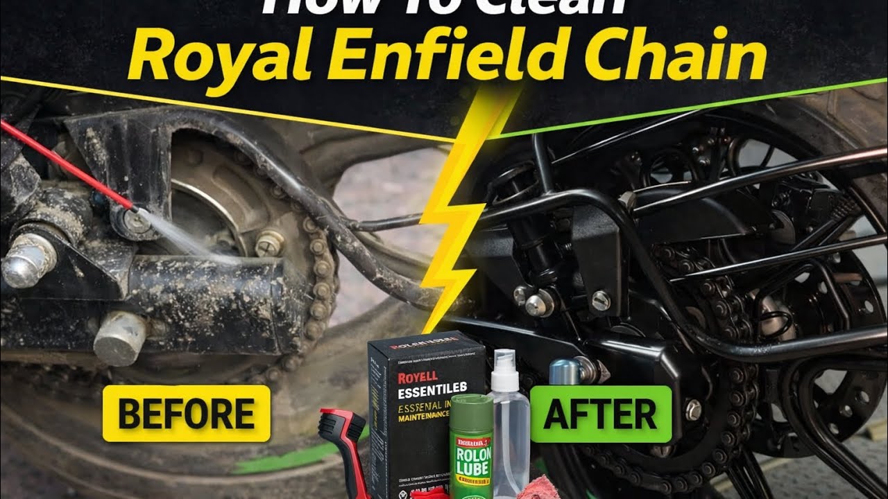 How to Clean Royal Enfield Chain at Home | Easy & Safe Method