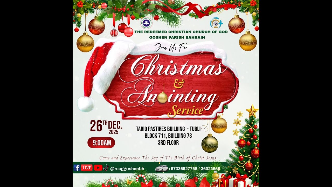 CHRISTMAS & ANOINTING SERVICE /// 26TH DECEMBER 2025