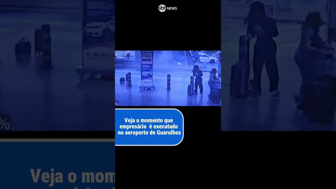 Veja momento do ataque que matou delator do PCC no Aeroporto de Guarulhos