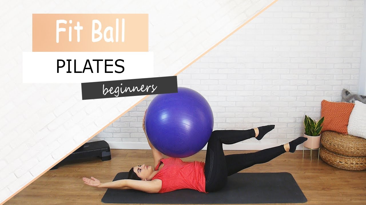 Γυμναστική στο σπίτι με μεγάλη μπάλα - Pilates για αρχάριους