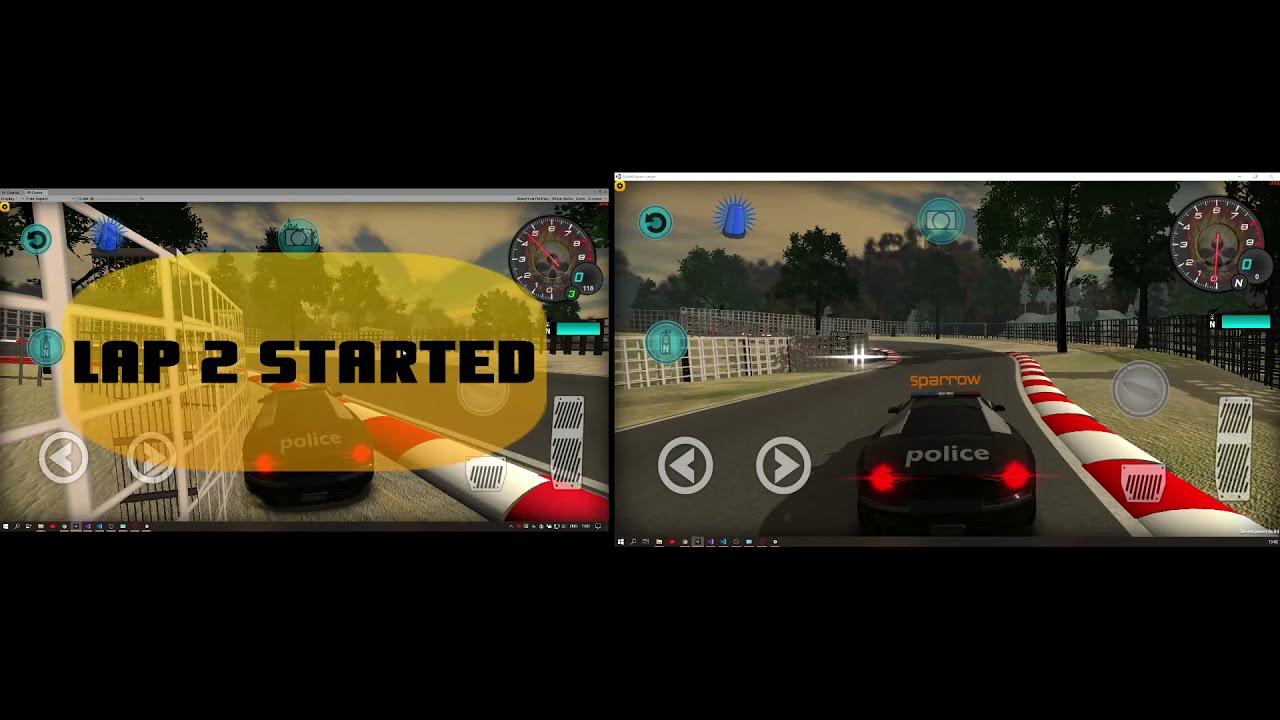 Simple & Free Multiplayer Car Race Game Developed In Unity Using Free Assets.👌