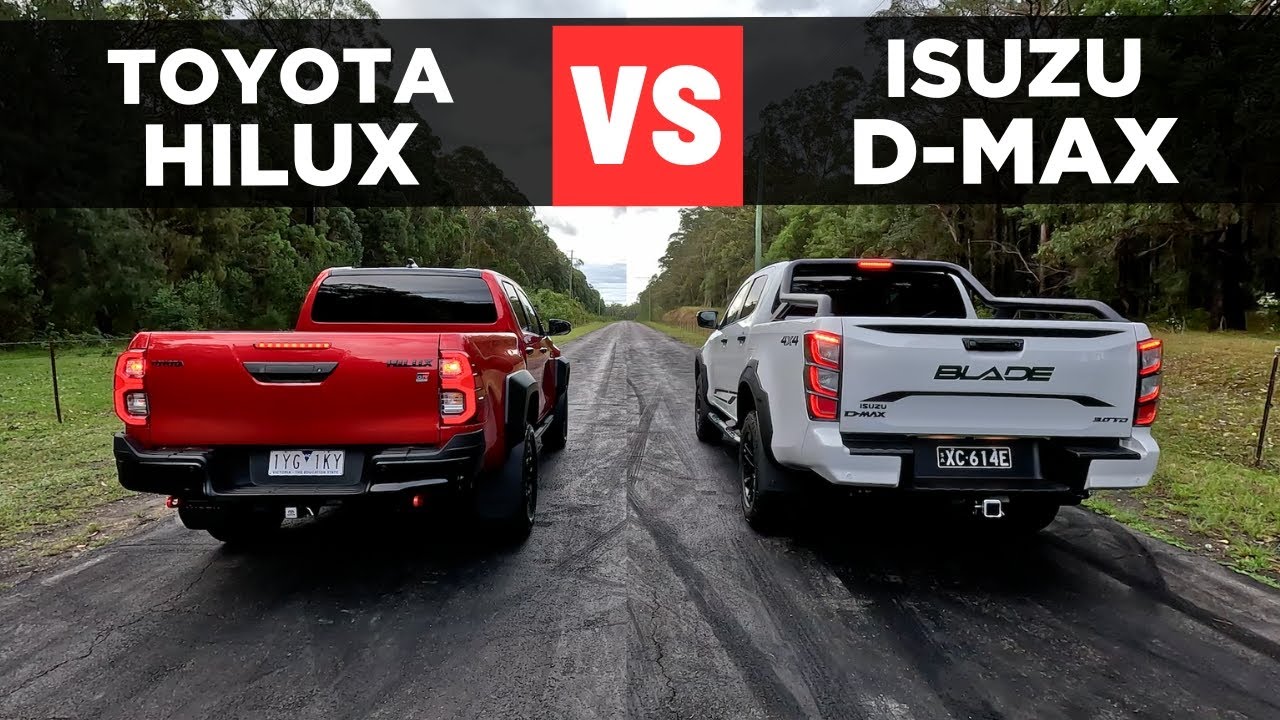 Drag Race: 2025 Isuzu D-Max Blade vs Toyota HiLux GR Sport – 0-100 & comparison