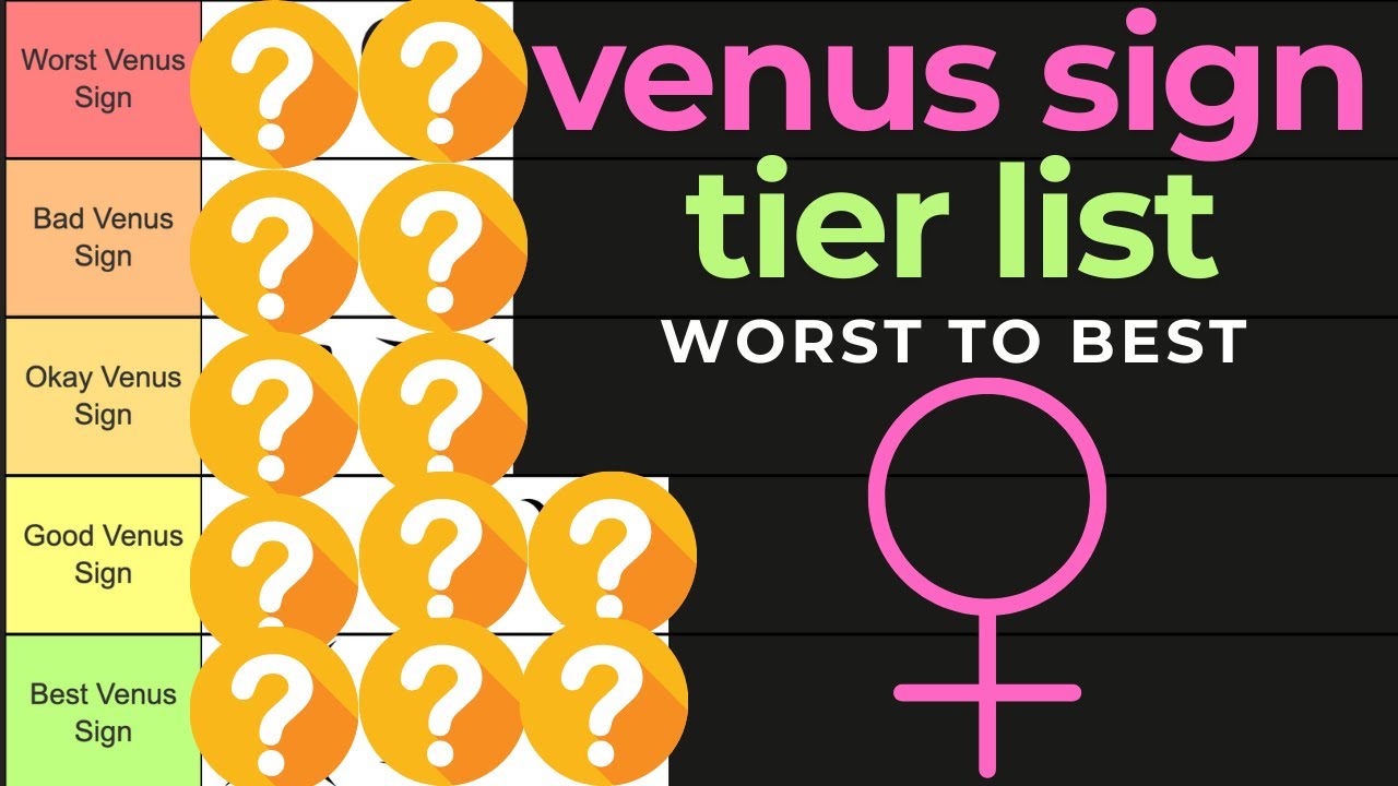 NATAL VENUS SIGN RANKED TIER LIST (WORST TO BEST)
