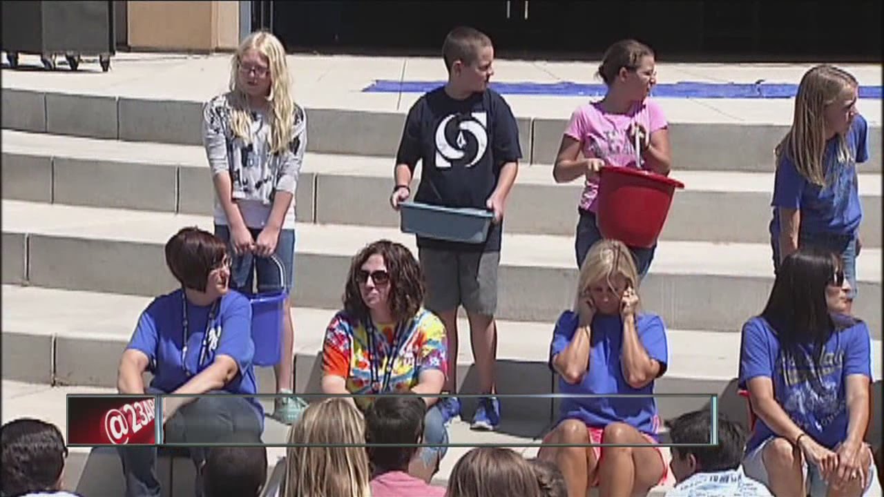 ALS Ice Bucket Challenge comes to Rosedale Middle School in Bakersfield