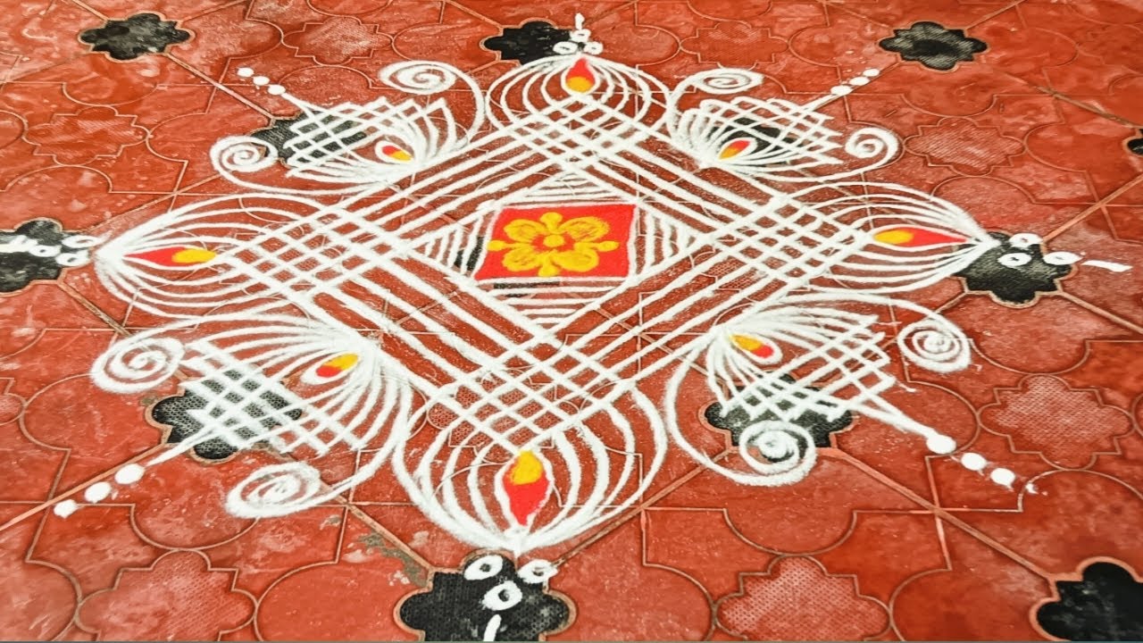 🤩 Full Traditional Rangoli/Simple Mystyle Kolam