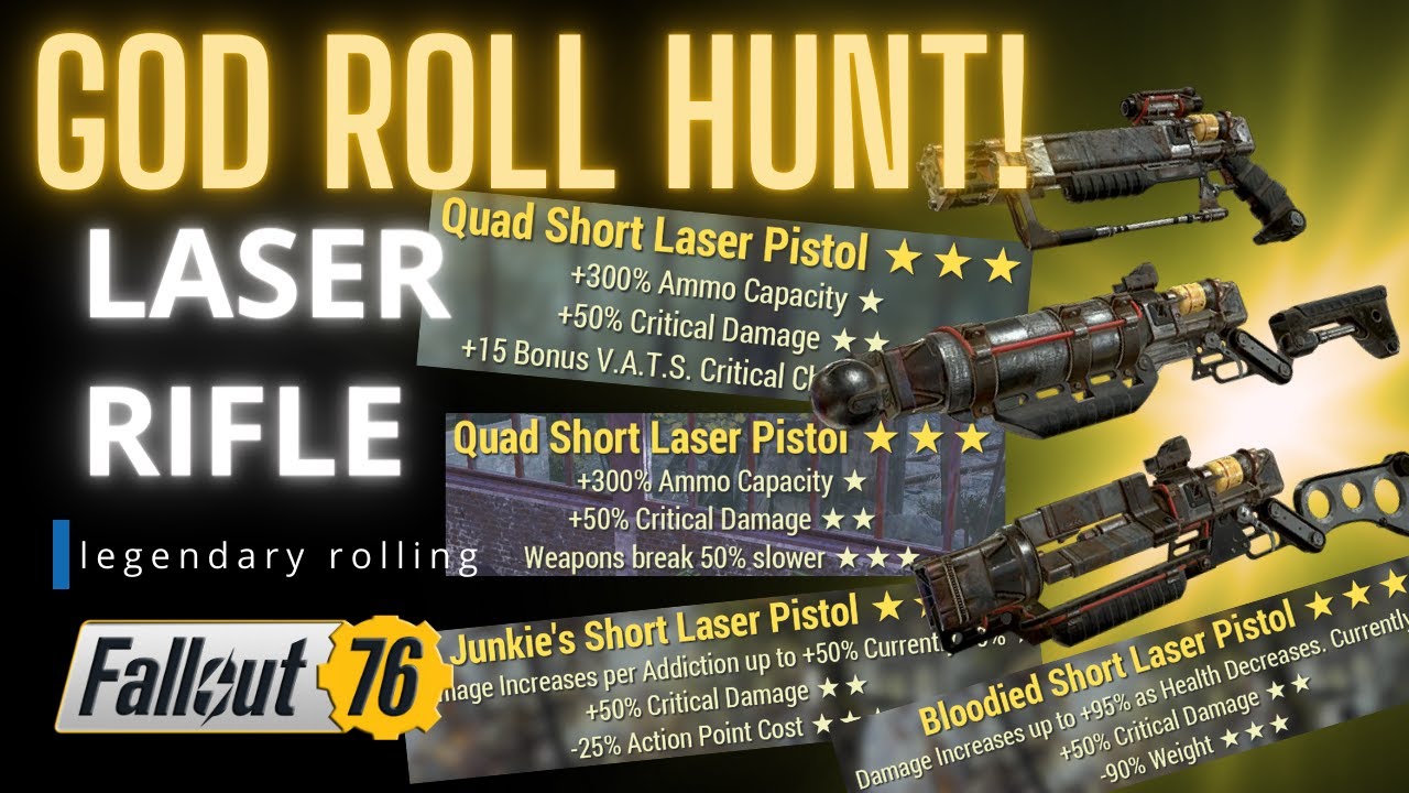 God Roll Laser Rifle Hunt! | Fallout 76