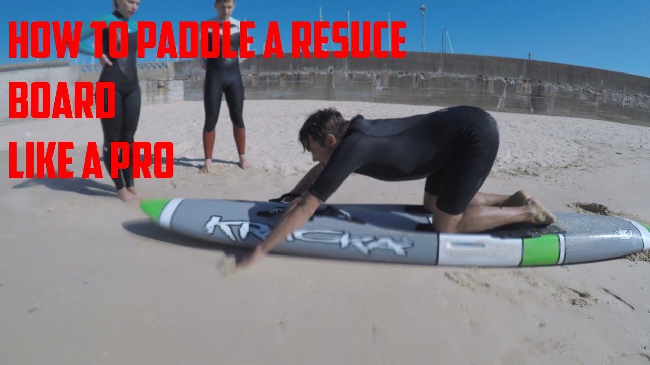 How to paddle a rescue board!