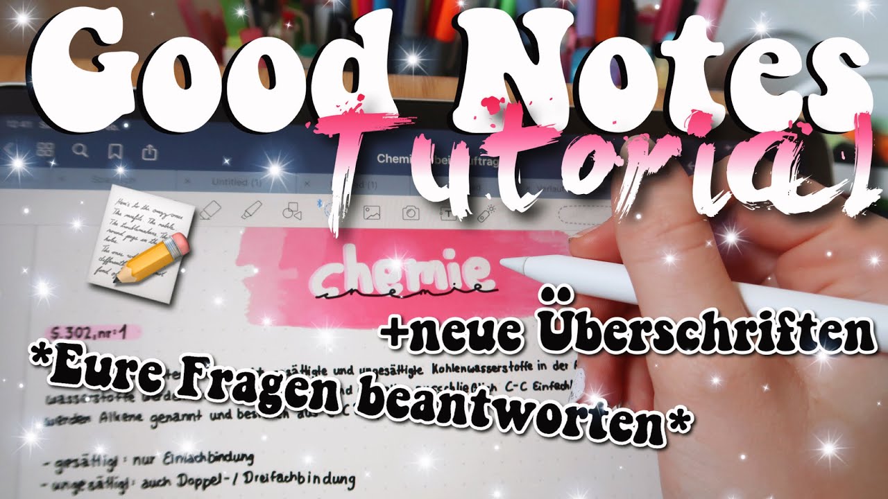 Good Notes Tutorial📝 (Part 2) *tipps+neue Überschriften*💗 | kathie