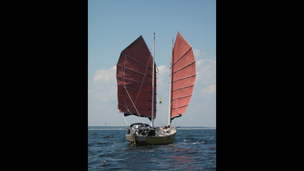 Terrapin #1. A Junk Rigged Sailboat travels in the Canadian Maritimes in 2010