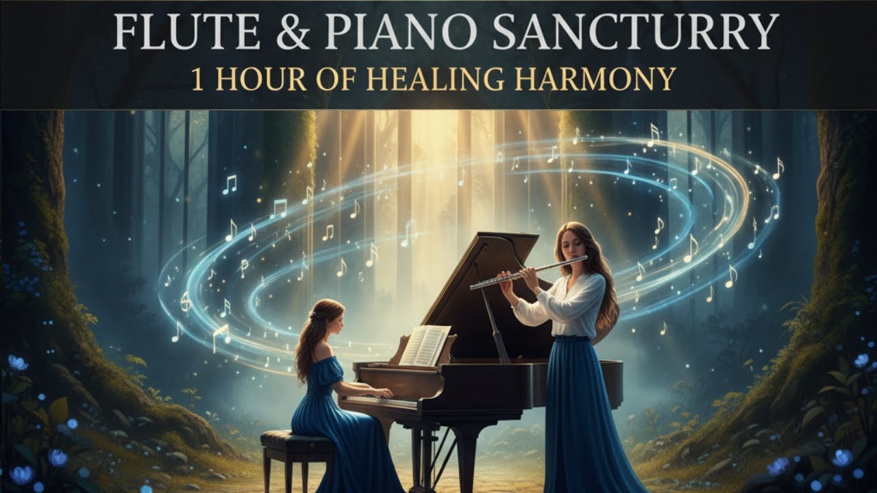Flute & Piano Serenity 🌿 1 Hour Deep Relaxation Music for Stress & Anxiety Relief