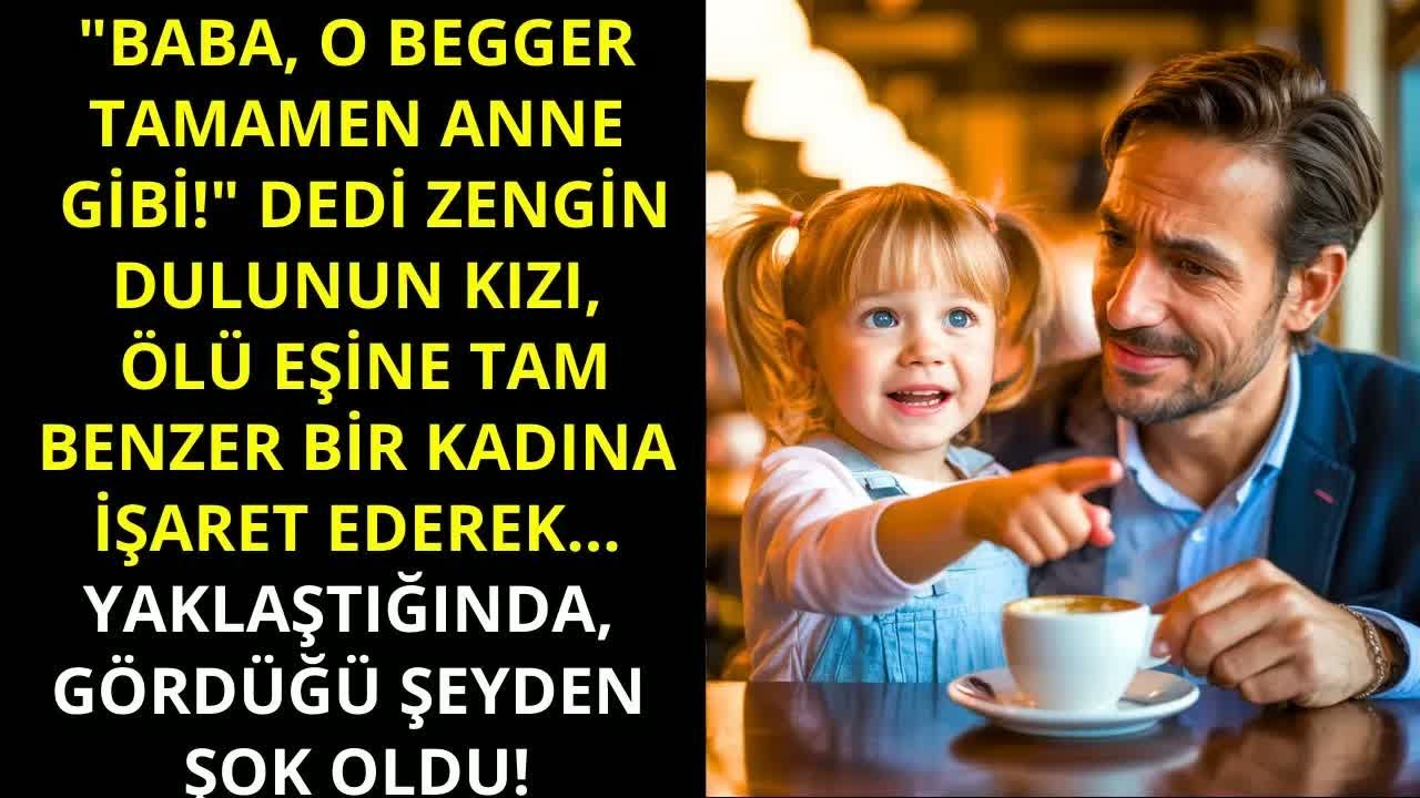 “Baba, o dilenci kadın anneme çok benziyor” — dedi milyoner dulun küçük kızı...