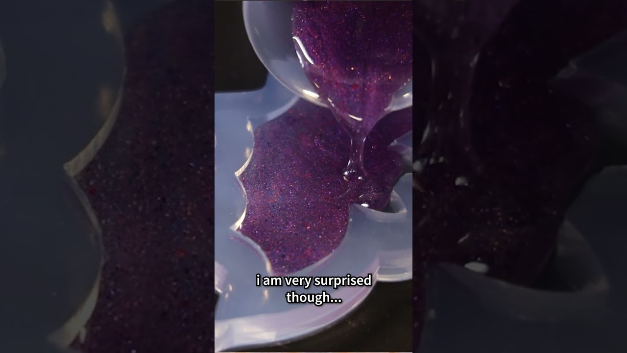What happens when you mix makeup into resin as a colorant?