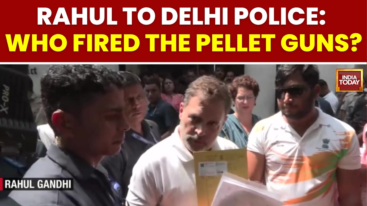 Rahul Gandhi to Delhi Police: Who Fired Pellet Guns? Sahil Locha FIR Row | CJP Protest | India Today