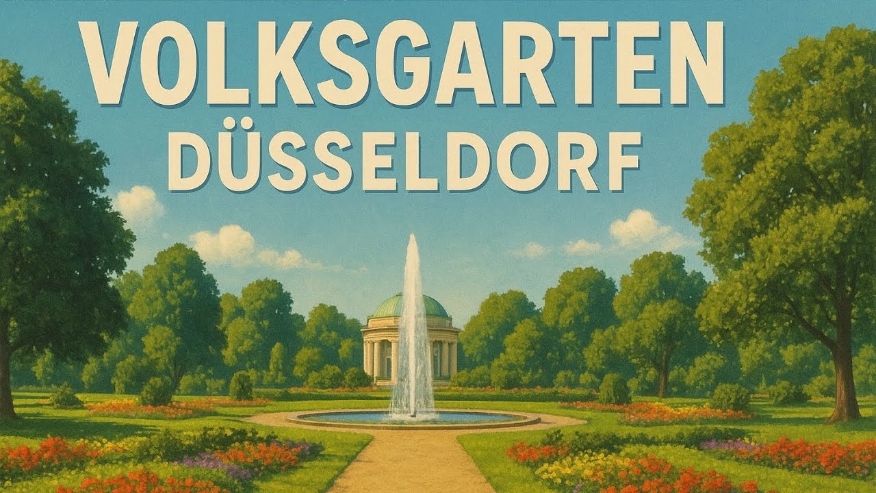 Прогулка по парку Volksgarten D&uuml;sseldorf