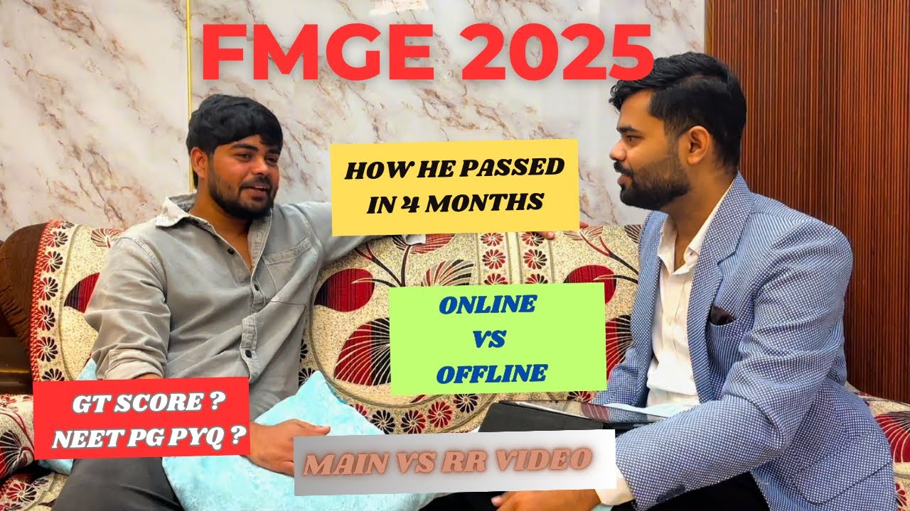 How he passed Fmge in Just 4 Months | Fmge 2025 strategy | Fmge preparation RR vs Main videos |