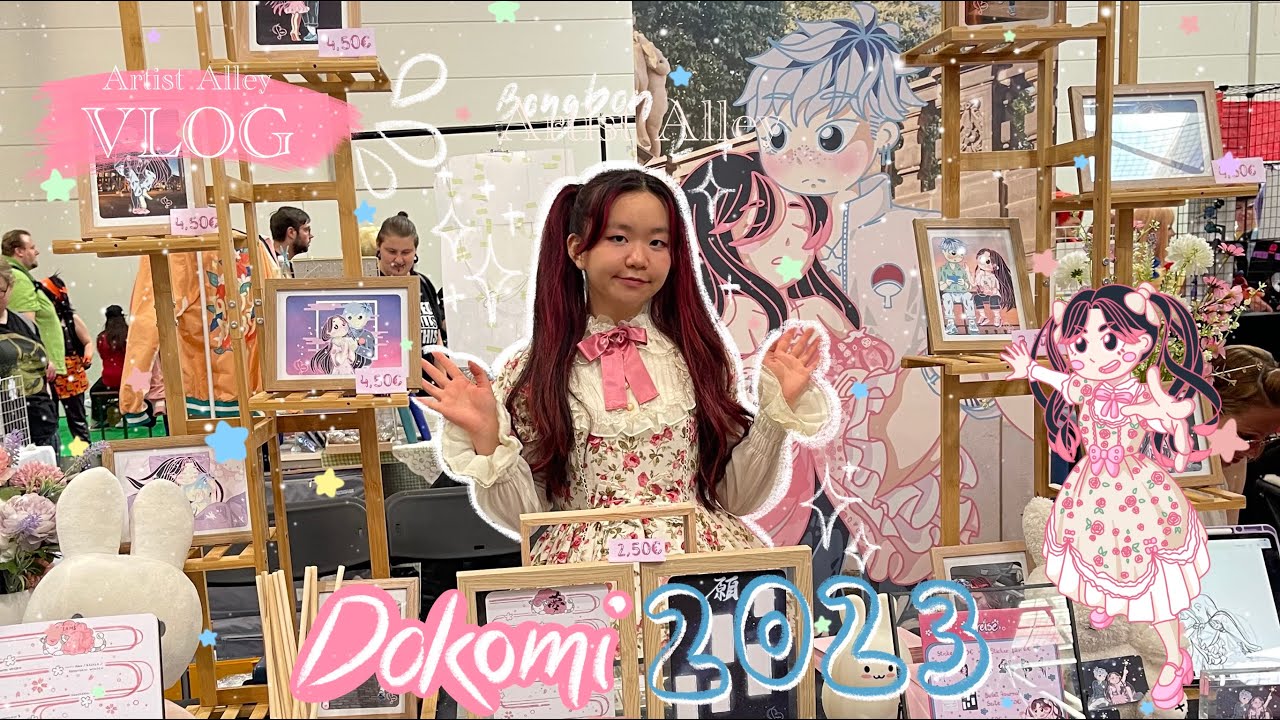 Meine erste Artist Alley! Dokomi Vlog 2023 | Bongbon