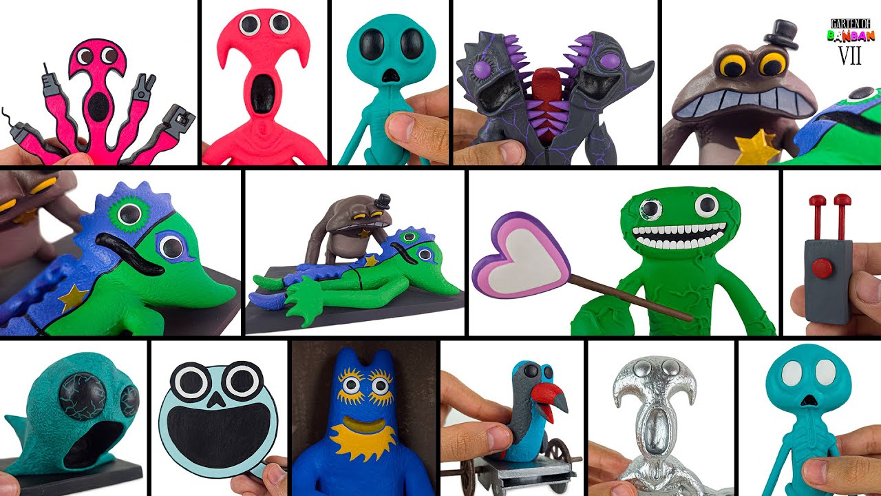ESCULPIENDO a TODOS LOS PERSONAJES DE GARTEN OF BANBAN CAPITULO 7 con Plastilina