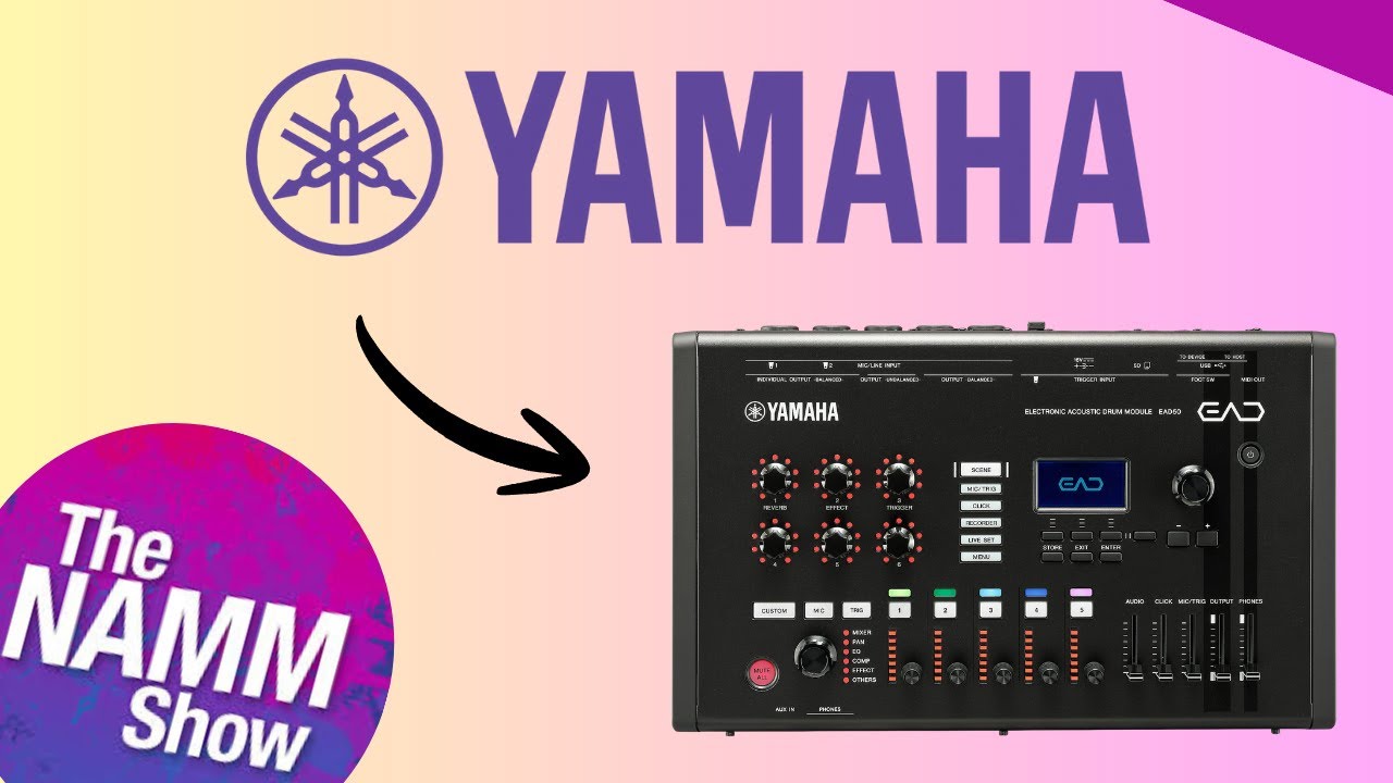 NAMM 2026 - The Yamaha EAD50 Electronic Acoustic Drum Microphone System