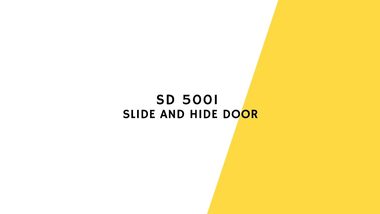 SD 5001 - Slide and Hide Door (Installation Guide)