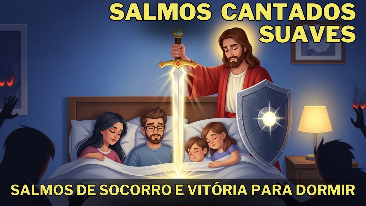 Salmos de Socorro e Vitória Para Dormir | Para Quem Luta em Silêncio | Durma em Paz 🙏💤
