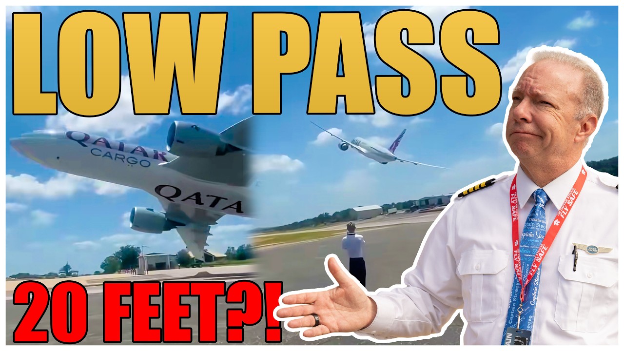 Boeing 777 совершает БЕЗУМНЫЙ низкий пролет в Horseshoe Bay | Captain Steeeve