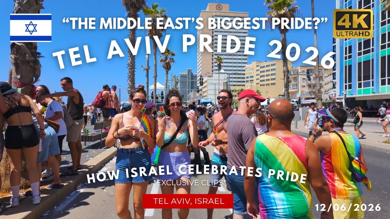 🇮🇱 How Israel Celebrates Pride Month &mdash; Tel Aviv Pride 2026! (PART ONE) | Israel 4K City Walking Tour