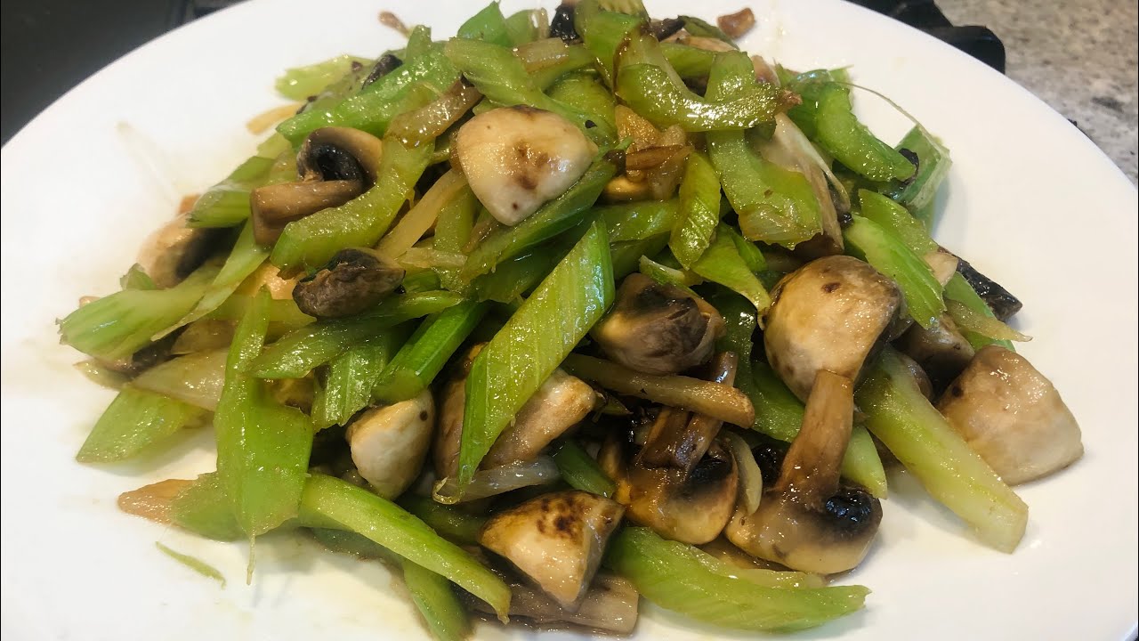 How to Make Chinese Stir Fry: Celery & Mushroom Recipe