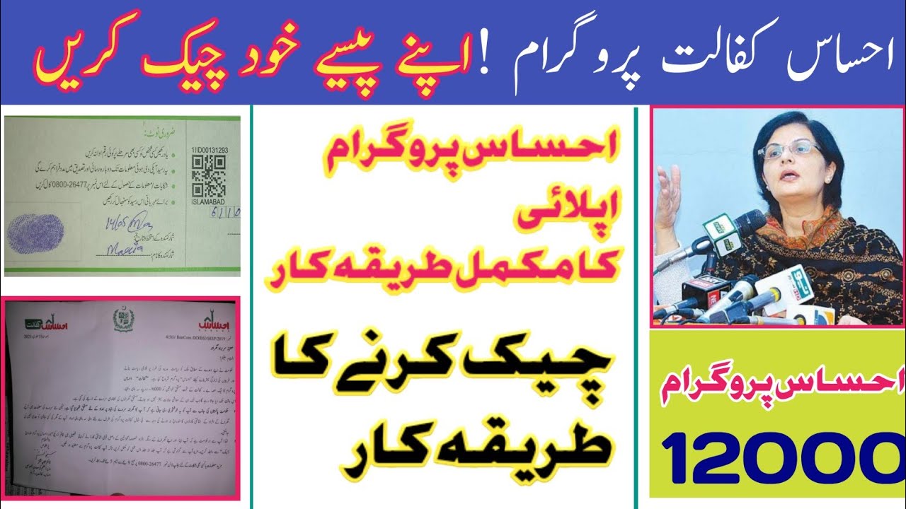 Check Your Program 12000 || Ehsas Kafalat Program 12000 check karen