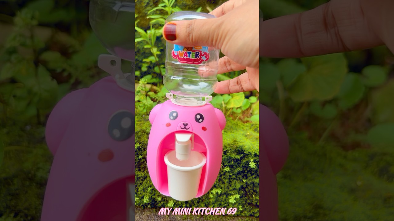 Mini Water Dispenser That Works Like Real! 🤯 #shorts #minikitchenset #myminikitchen69 #ytshorts