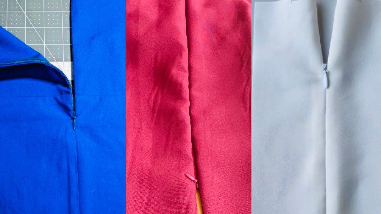 How to sew an invisible zipper