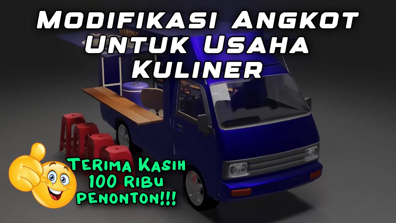 Modifikasi Angkot Untuk Usaha Kuliner | Animasi 3D