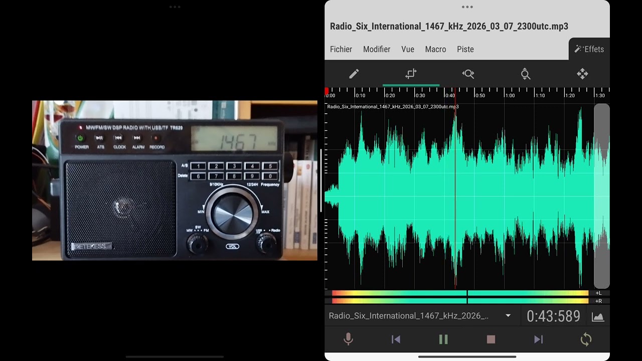Radio Six International 1467 kHz - 07/03/2026 23:00 UTC