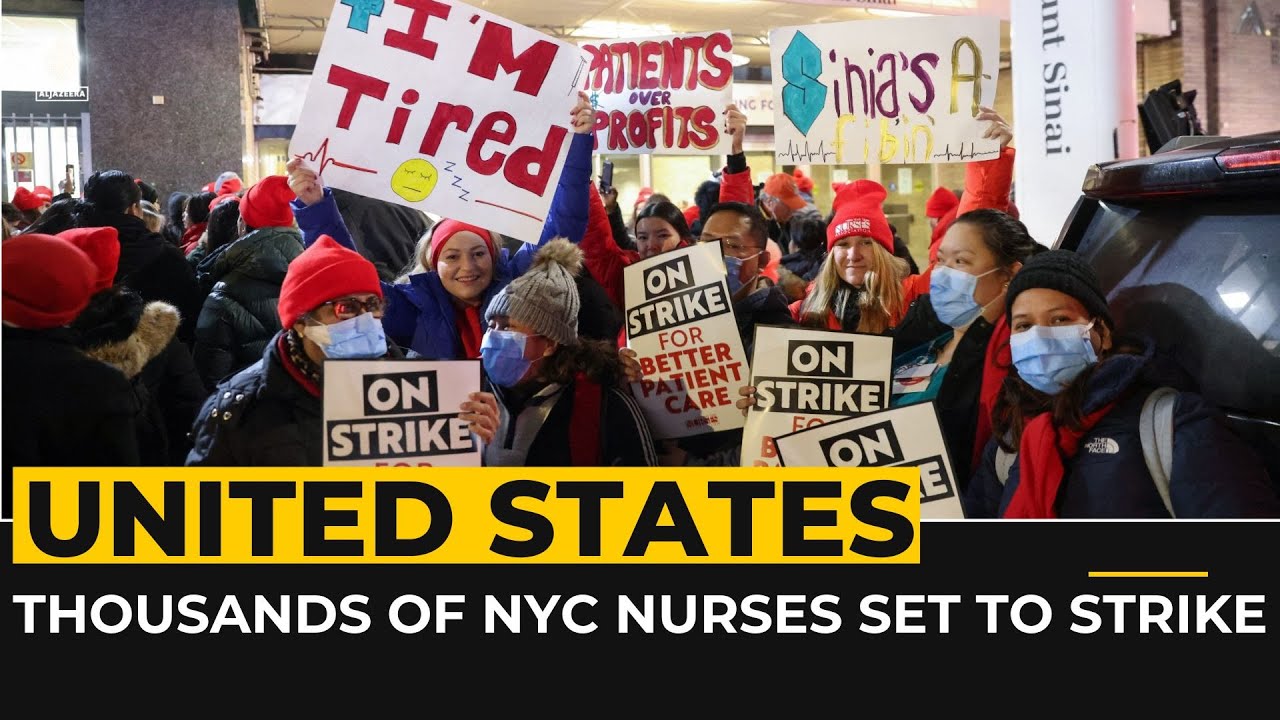 Thousands of NYC nurses set to strike over staffing, pay & patient safety
