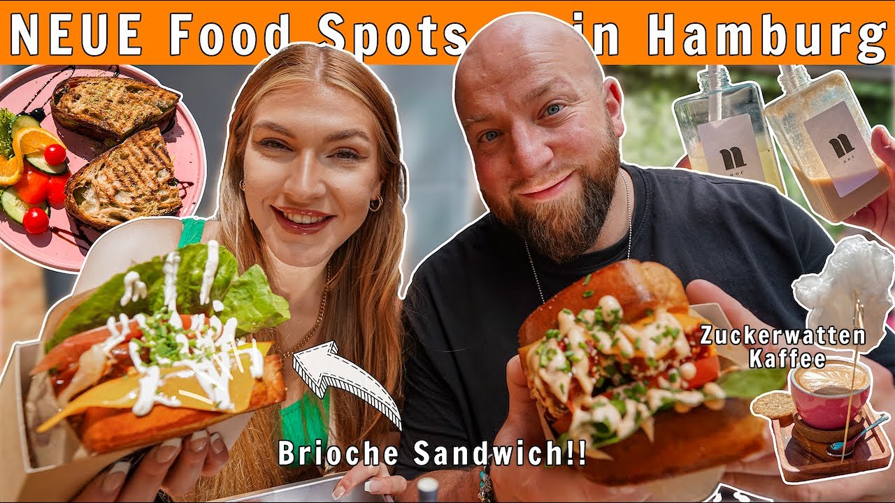 Wir testen NEUE Food Spots in Hamburg! (Instagram tauglich 😍, Brioche Buns, Grilled Sandwiches...)