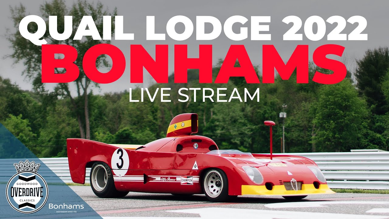 Bonhams Quail Lodge auction live stream
