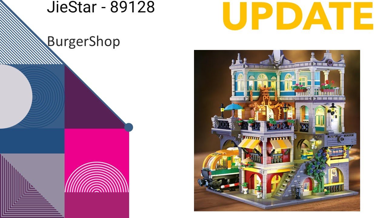 JieStar® - BurgerShop 89128 - (UPDATE) # Ben's Lego ® / Klemmbausteine Welt ( World ) Video 192